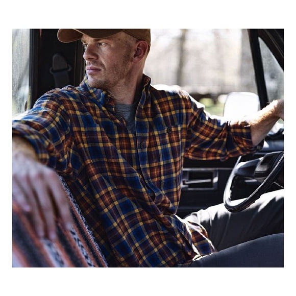 Duluth Trading Co Other - Duluth Trading Co Men's Free Swingin' Flannel Relaxed Fit Large Plaid EUC